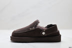 UGG Golden Family Shearling Buckle Clogs