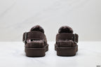 UGG Golden Family Shearling Buckle Clogs