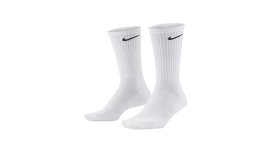 Everyday Cushioned Training Crew Socks "White - 3 Pack" SX7664 100
