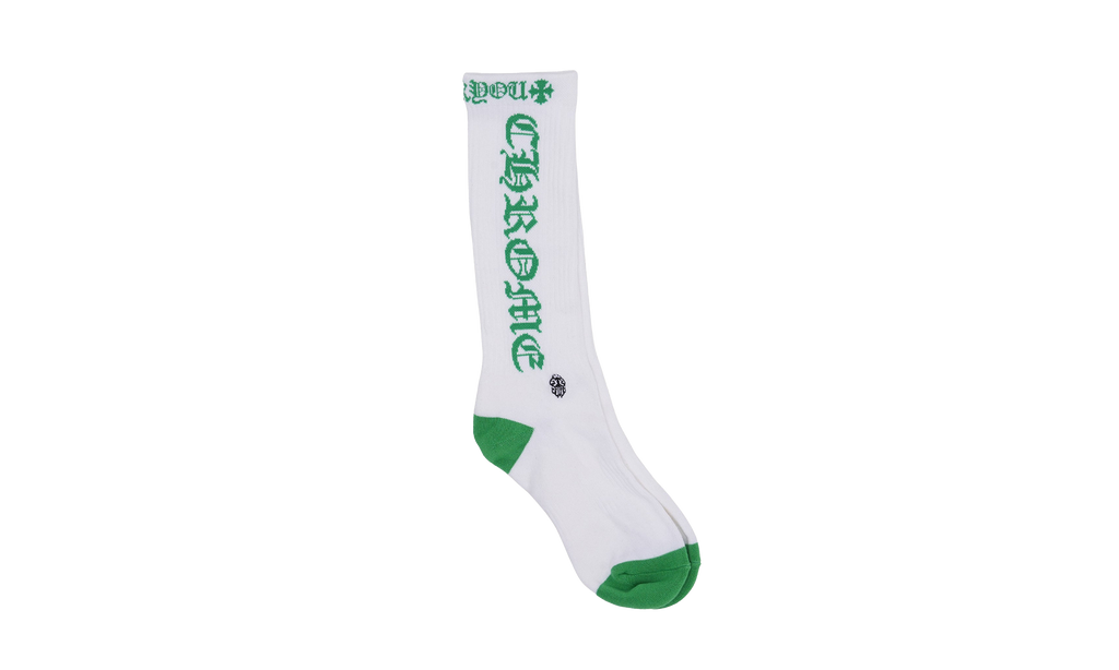 Fuck You Logo Socks (1 Set) "White / Green" CHRM0599