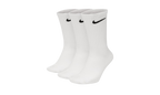 Everyday Lightweight Training Crew Socks (3 Pairs) "White / Black" SX7676 100