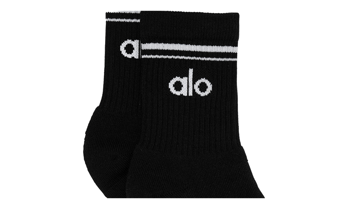 Half-Crew Throwback Sock "Black / White" ALO02