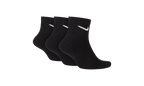 Everyday Cushioned Training Ankle Socks (3 Pairs) "Black / White" SX7667 010