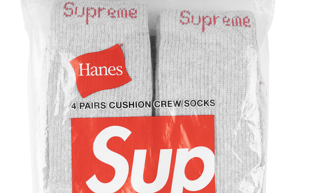 Hanes Crew Socks "(4 Pack) Heather Grey" SU488