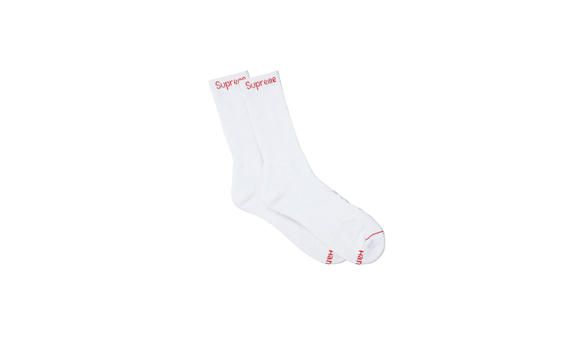 Hanes Crew Socks (4 Pack) "White" SU25398