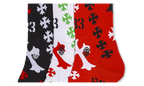 STENCIL SOCKS "Black / Red / White" CHRM0858