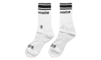 Striped Sport Socks "White / Black" CHRM1976