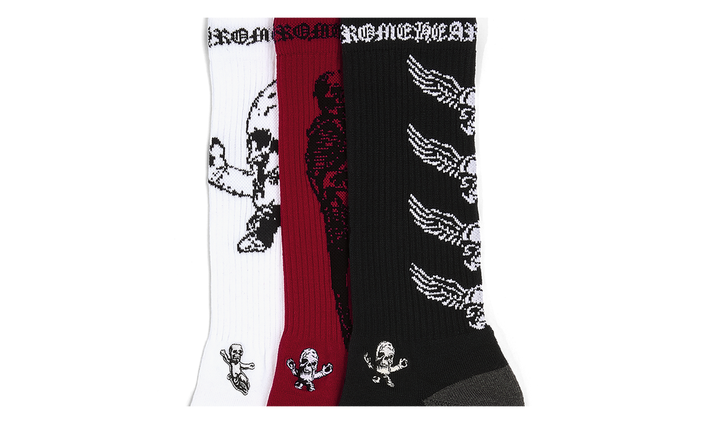 FOTI SOCKS "Multi - Black, White, Red" CHRM0796