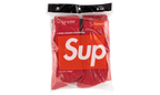 Hanes Crew Socks 4 Pack "Red" SU7543
