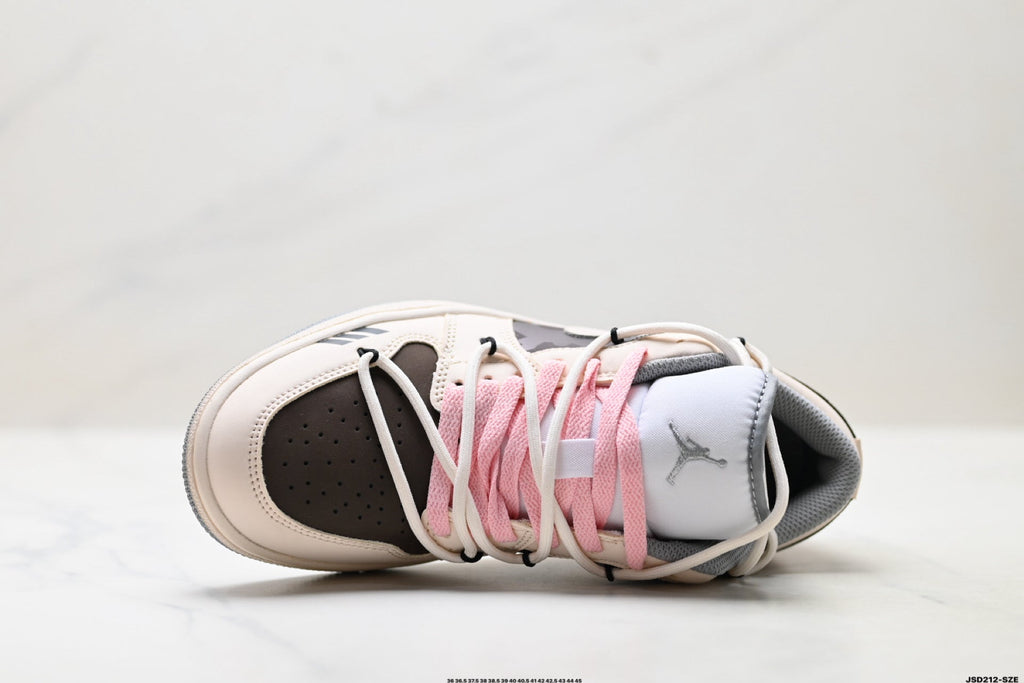 Nike Low-Top Sneakers Beige Black Pink Unisex Style 19