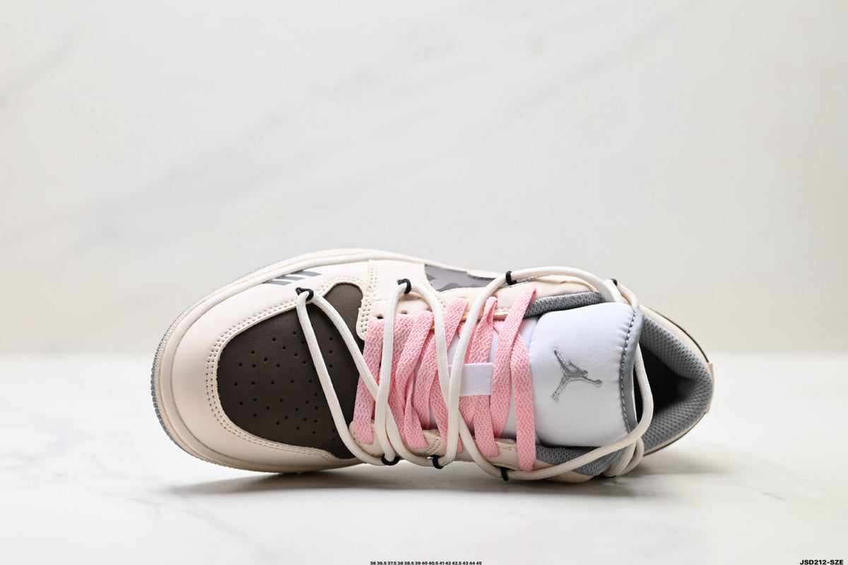 Nike Low-Top Sneakers Beige Black Pink Unisex Style 19