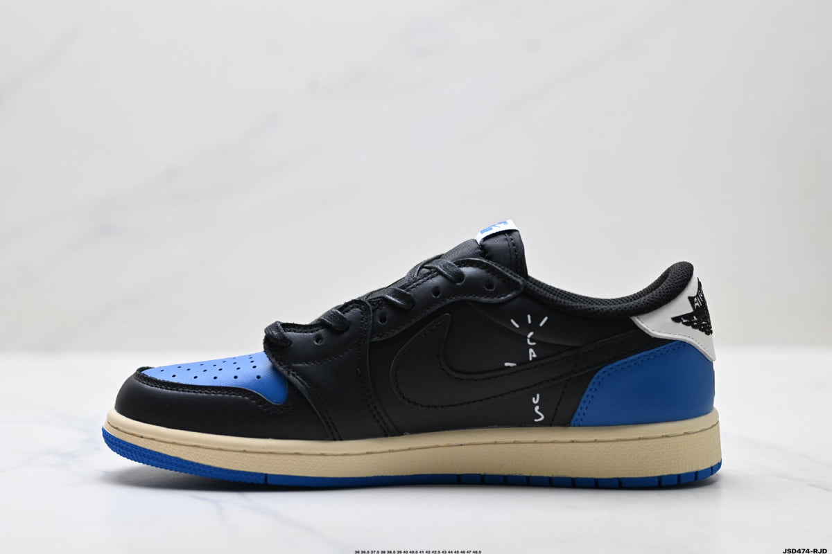 Nike Low-Top Sneakers Black Blue White Unisex Collaboration Edition Style 56