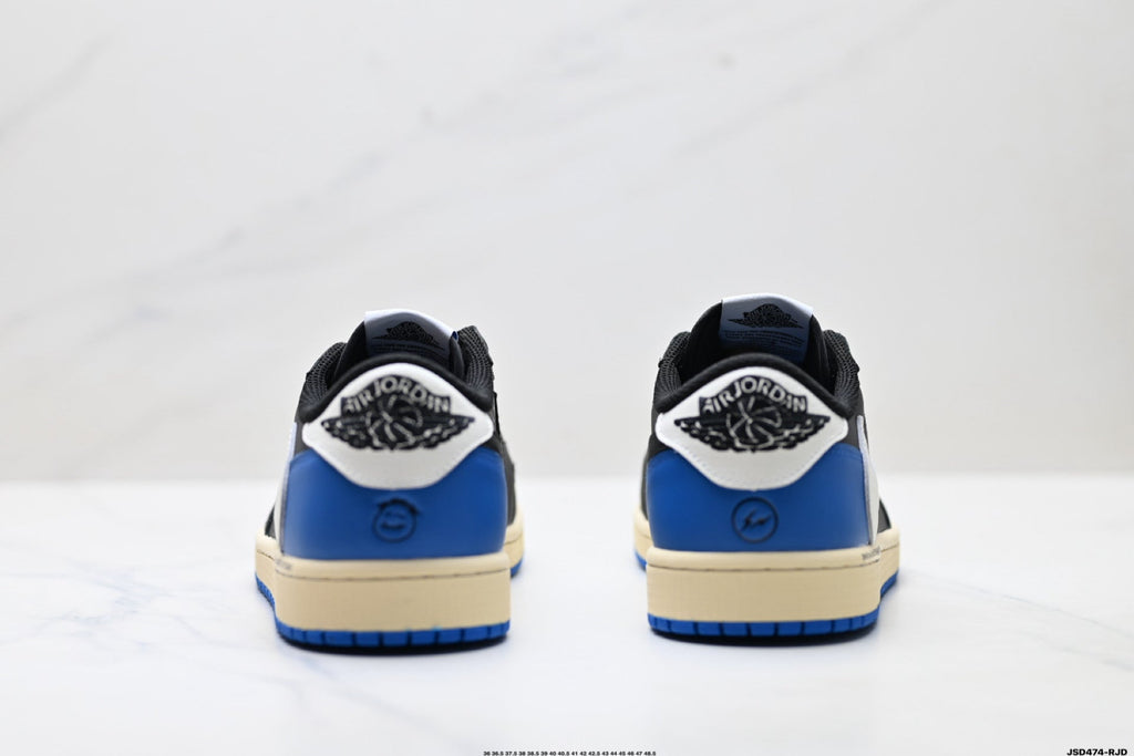 Nike Low-Top Sneakers Black Blue White Unisex Collaboration Edition Style 56