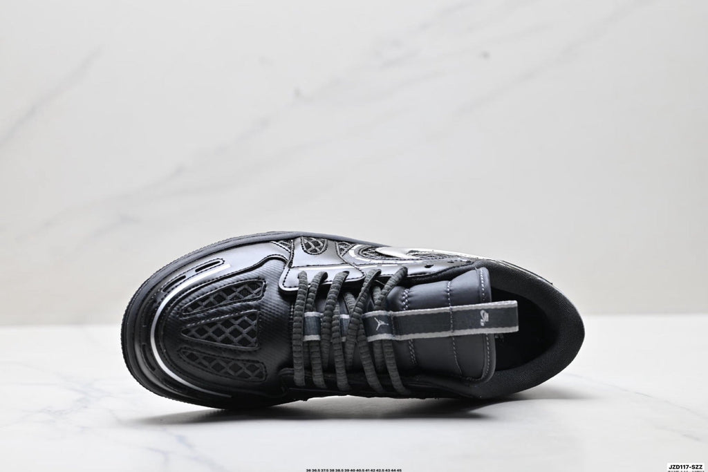 Nike Low-Top Sneakers Black Silver Monogram Unisex Collaboration Edition Style 15