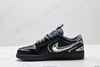 Nike Low-Top Sneakers Black Silver Monogram Unisex Collaboration Edition Style 15