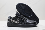 Nike Low-Top Sneakers Black Silver Monogram Unisex Collaboration Edition Style 15