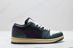 Nike Low-Top Sneakers Black White Purple Unisex Style 49