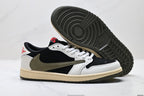 Nike Low-Top Sneakers Black White Red Unisex Style 42