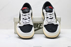 Nike Low-Top Sneakers Black White Red Unisex Style 42