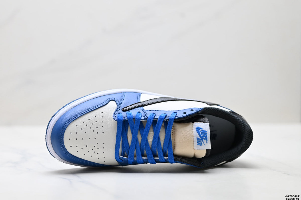 Nike Low-Top Sneakers Blue White Unisex Collaboration Edition Style 62