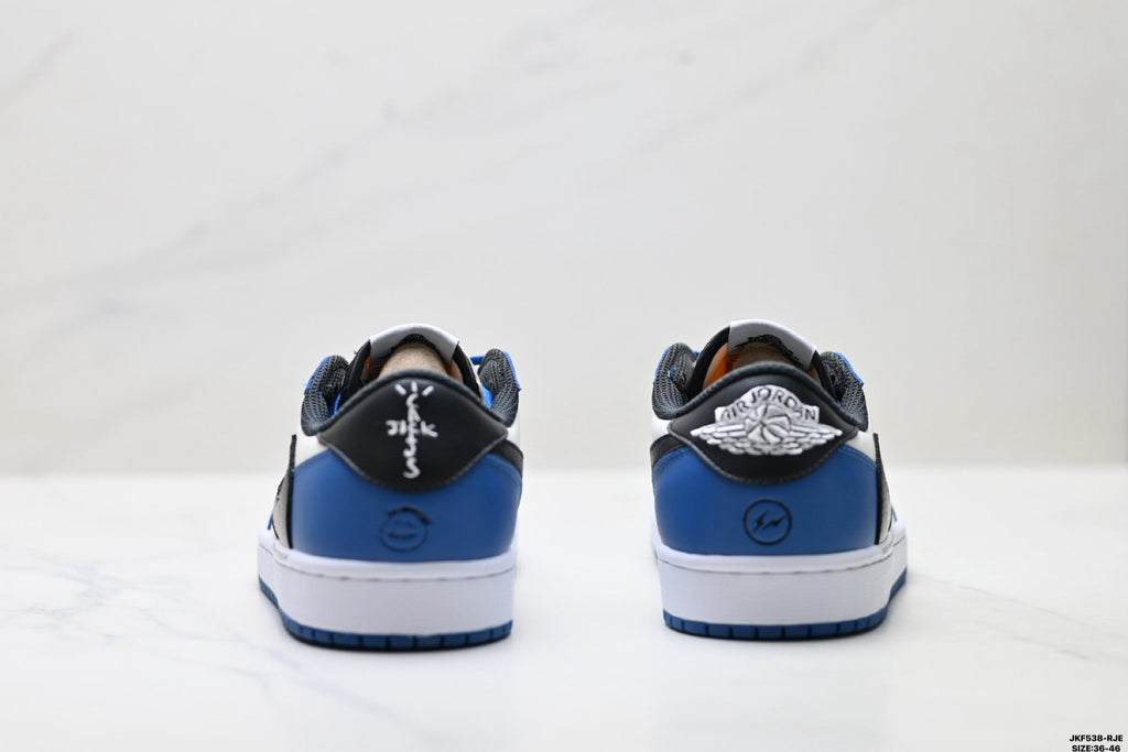 Nike Low-Top Sneakers Blue White Unisex Collaboration Edition Style 62