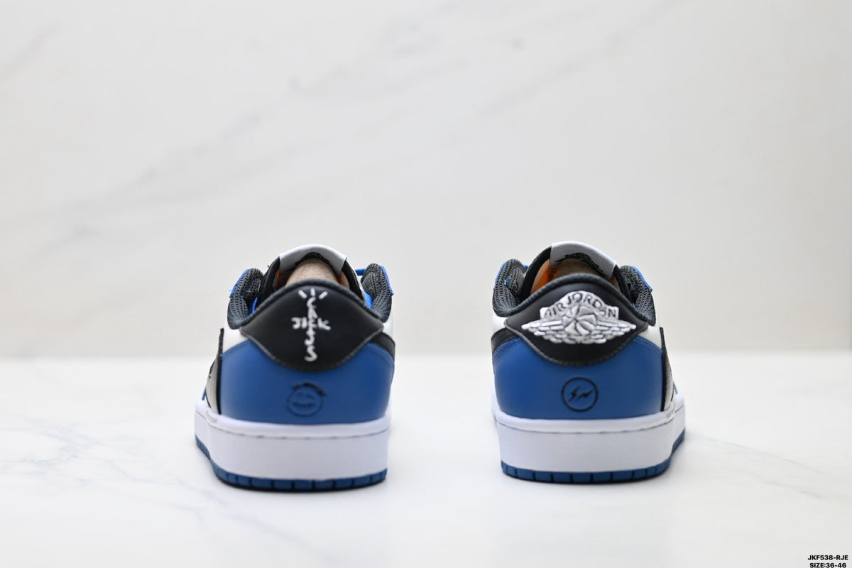 Nike Low-Top Sneakers Blue White Unisex Collaboration Edition Style 62