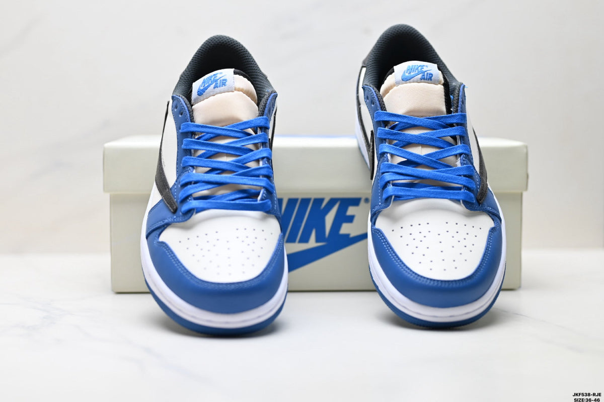 Nike Low-Top Sneakers Blue White Unisex Collaboration Edition Style 62