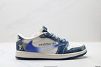 Nike Low-Top Sneakers Blue White Graphic Alt Unisex Collaboration Edition Style 21