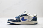 Nike Low-Top Sneakers Blue White Graphic Alt Unisex Collaboration Edition Style 21