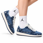 Nike Low-Top Sneakers Navy Denim Unisex Collaboration Edition Style 07