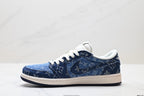 Nike Low-Top Sneakers Navy Denim Unisex Collaboration Edition Style 07