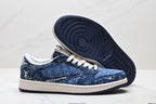 Nike Low-Top Sneakers Navy Denim Unisex Collaboration Edition Style 07
