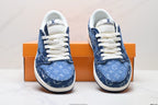 Nike Low-Top Sneakers Navy Denim Unisex Collaboration Edition Style 07