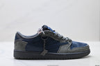 Nike Low-Top Sneakers Navy Gray Unisex Style 24