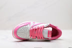 Nike Low-Top Sneakers Pink White Cartoon Unisex Collaboration Edition Style 36