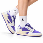Nike Low-Top Sneakers Purple White Unisex Style 03