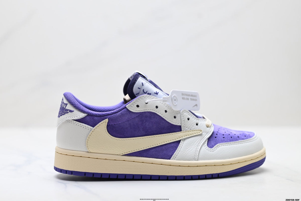 Nike Low-Top Sneakers Purple White Unisex Style 03