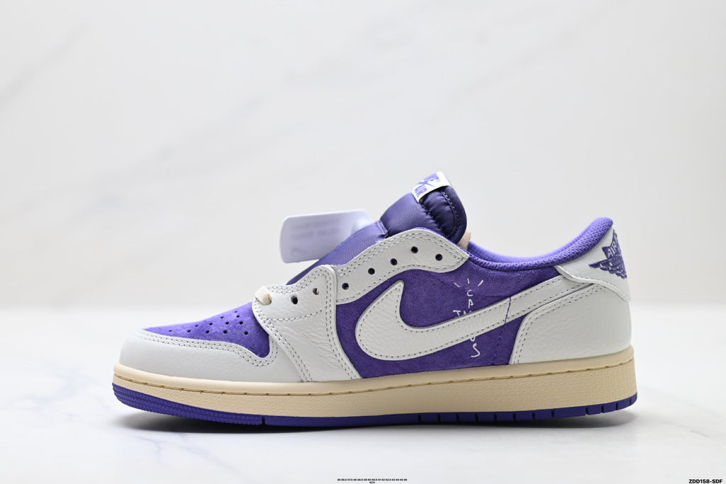 Nike Low-Top Sneakers Purple White Unisex Style 03
