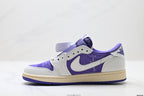 Nike Low-Top Sneakers Purple White Unisex Style 03