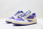 Nike Low-Top Sneakers Purple White Unisex Style 03
