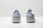 Nike Low-Top Sneakers Silver Monogram Unisex Collaboration Edition Style 11
