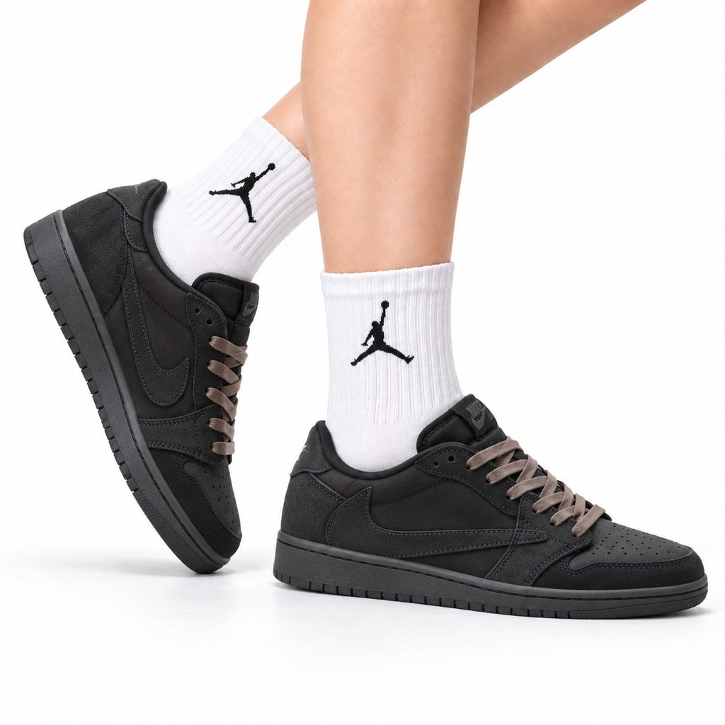 Nike Low-Top Sneakers Triple Black Unisex Style 44