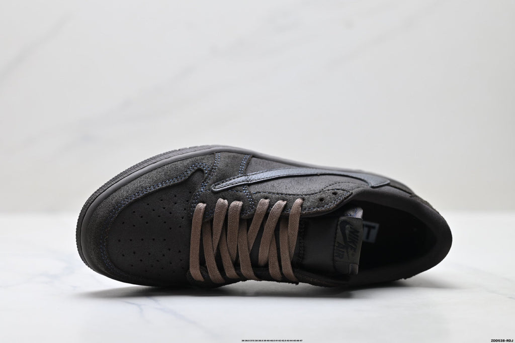 Nike Low-Top Sneakers Triple Black Unisex Style 44