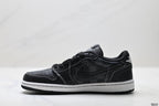 Nike Low-Top Sneakers Triple Black Monogram Unisex Collaboration Edition Style 13