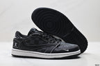 Nike Low-Top Sneakers Triple Black Monogram Unisex Collaboration Edition Style 13