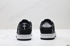 Nike Low-Top Sneakers Triple Black Monogram Unisex Collaboration Edition Style 13