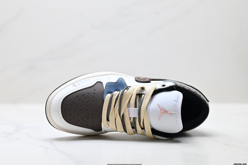 Nike Low-Top Sneakers White Brown Black Unisex Style 17