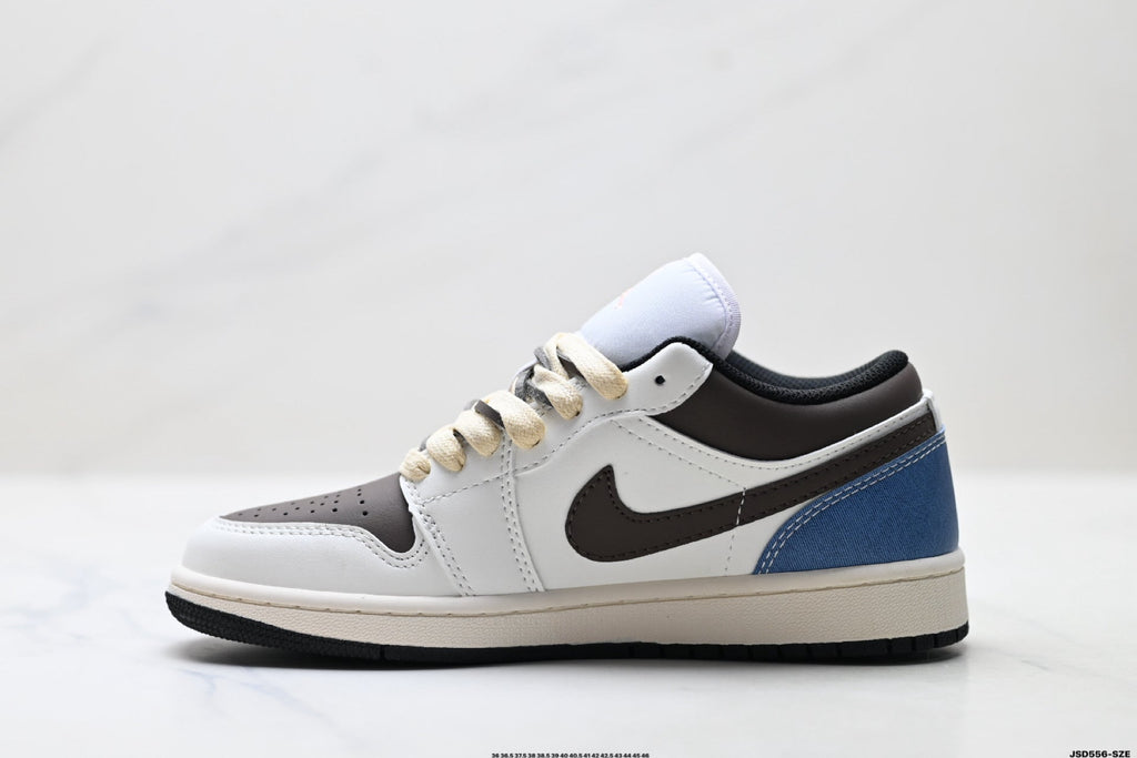 Nike Low-Top Sneakers White Brown Black Unisex Style 17