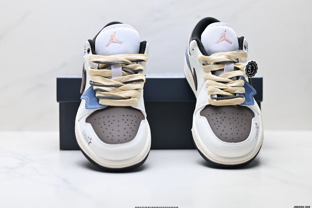 Nike Low-Top Sneakers White Brown Black Unisex Style 17