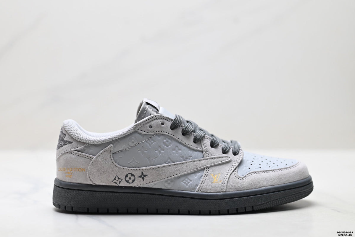 Nike Low-Top Sneakers White Gray Unisex Style 14